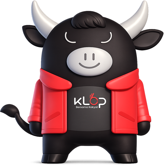 KLOPI maskot KLOP santai siap melayani